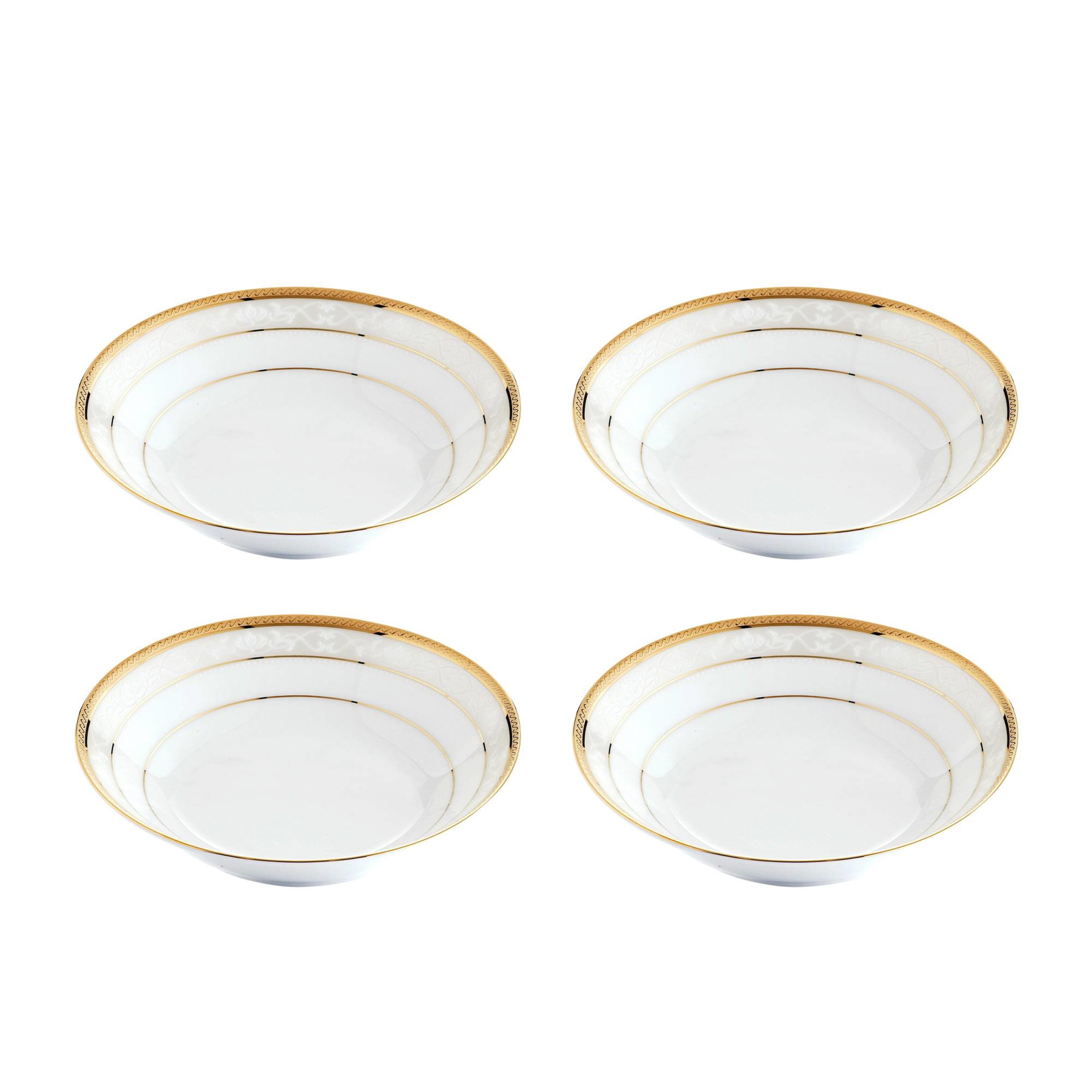 Noritake Hampshire Gold Dessert Bowl Set of 4 | Kitchen Warehouse